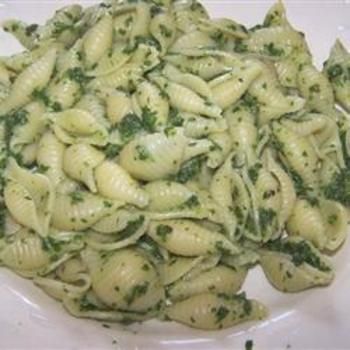 Spinach and Pasta Shells