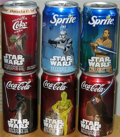 Star Wars Coca Cola cans #packaging #starwars