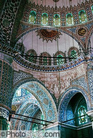 Sultanahmet (or Blue) Mosque built 1609-1616 in Istanbul, Turkey.