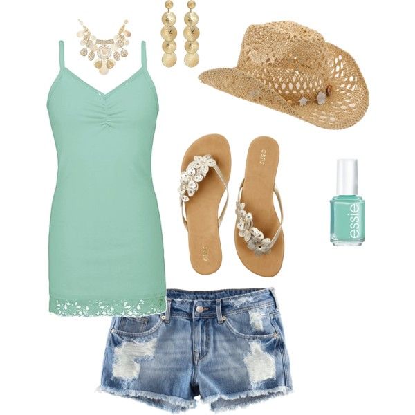Summer country outfit, created by luvpugs on Polyvore