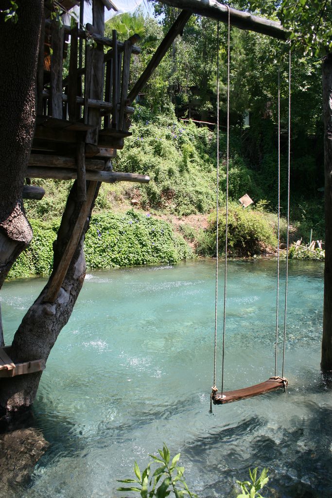 Swimming pool made to look like a pond. Now, that could have a place in my backy