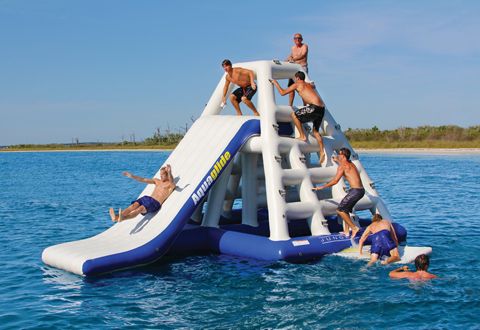 The Inflatable Water Park is the new must-have for water fun–in-the-sun. K