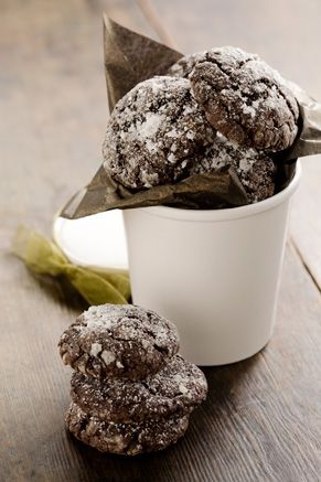 These are AMAZING – Paula Deen's CHOCOLATE GOOEY BUTTER COOKIES. They taste