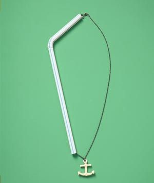To avoid tangles when you travel, slip your necklace through a drinking straw. G