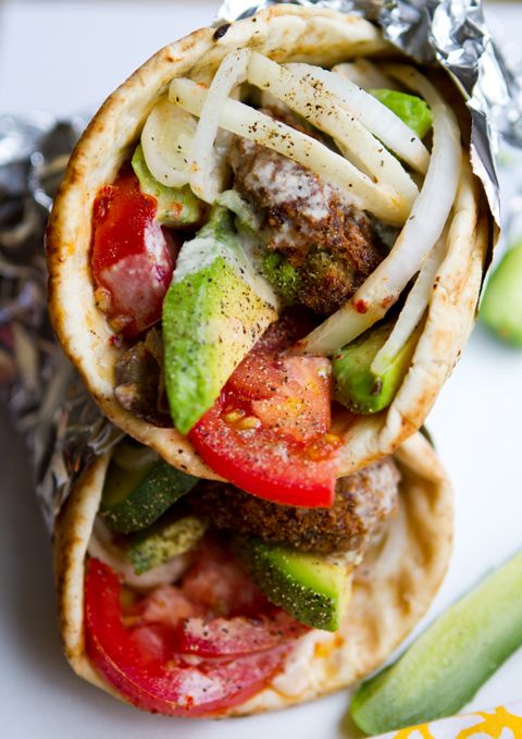 Veggie pattie wrap