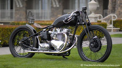 Vintage British Bobber by Ian Barry, Falcon Motorcycles