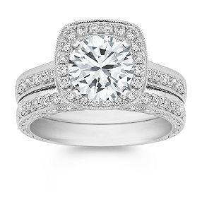 Vintage Halo Round Diamond Ring! :)  ♥