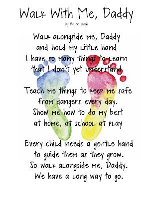 Walk With Me, Daddy ♥ Making this for Father's Day ♥