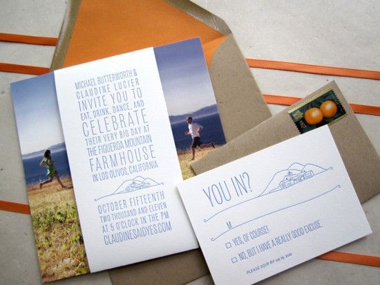 Wedding invitations…cute wording lol