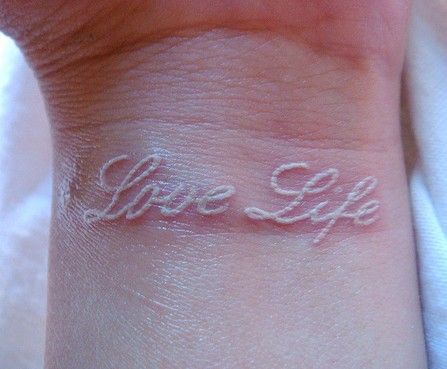 white ink #tattoo
