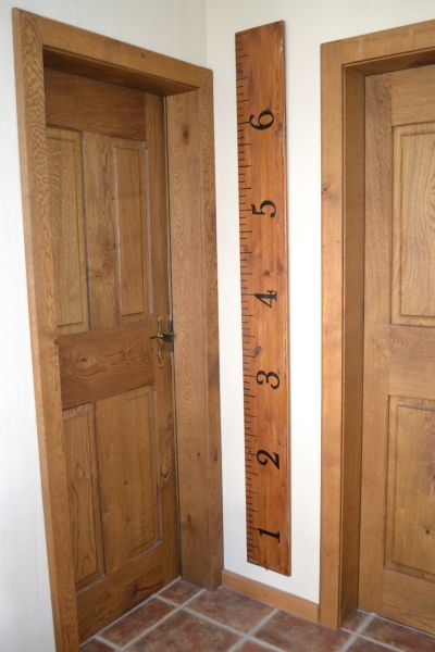 Wish I had done this earlier – Turn a 2×4 into a large ruler for the wall, and r