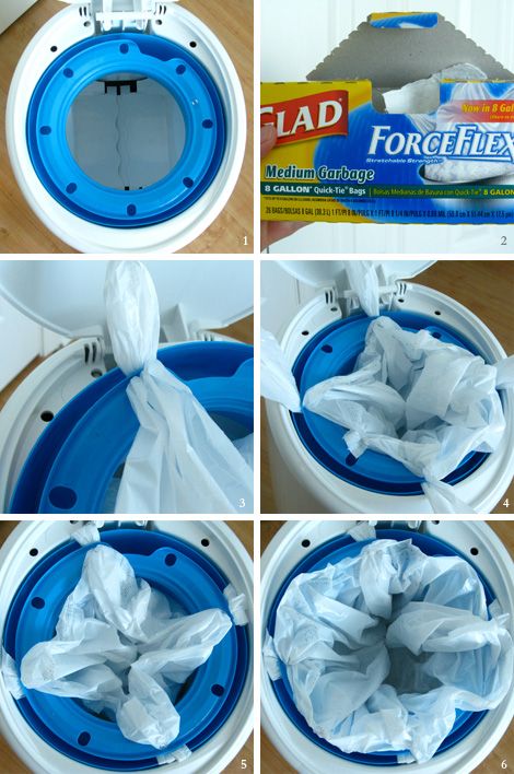 Wish I knew this earlier this morning… DIY diaper genie refills. So simple but