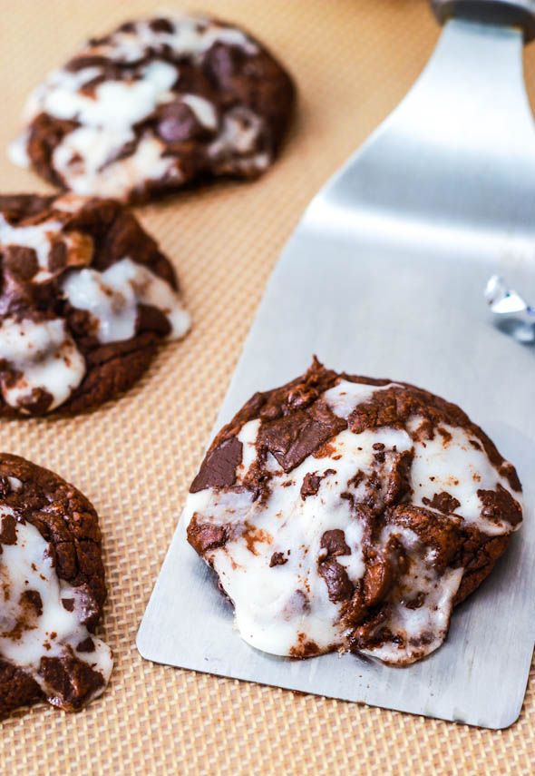 York Peppermint Patty Fudge Cookies.