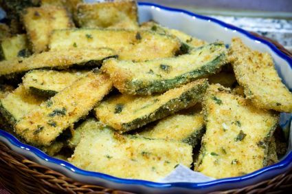 baked parm zucchini, 50 calories for entire recipe!
