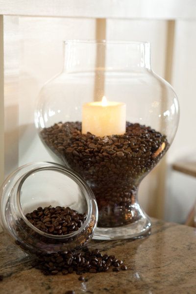coffee beans and vanilla candles…instant heavenly aroma