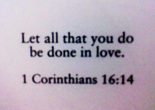 corinthians 16:14