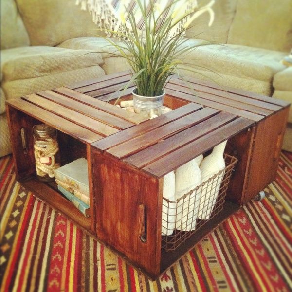 crates from michaels. stain or paint. love this!!!!