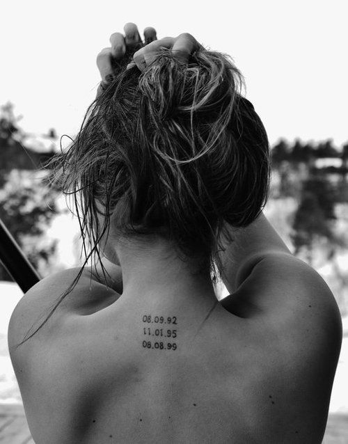 date tattoo