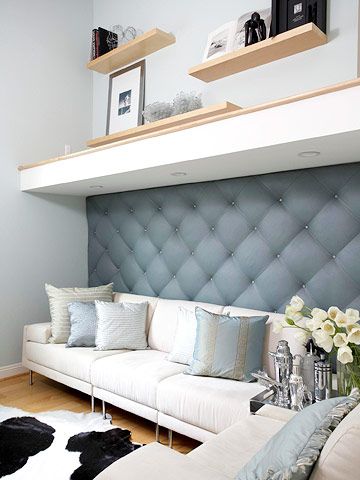 diy project: tufted upholstered wall