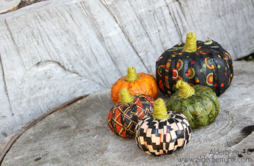 fabric pumpkins