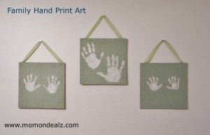 family hand print art