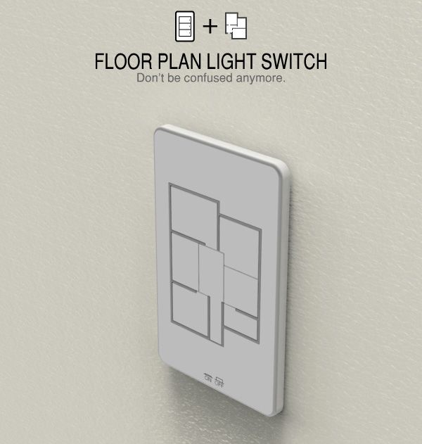 floor plan light switch lets you control all the lights in your house in one spo
