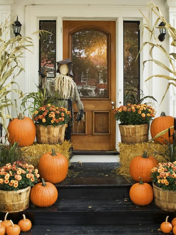 fun fall decor!!  Celebrate Autumn With Fall's Best Porches and Patios : Out