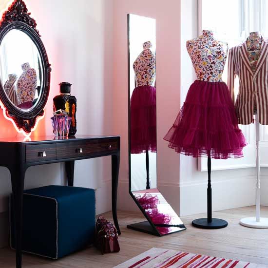 gathering decorating ideas for the dressing room we're creating for  models/