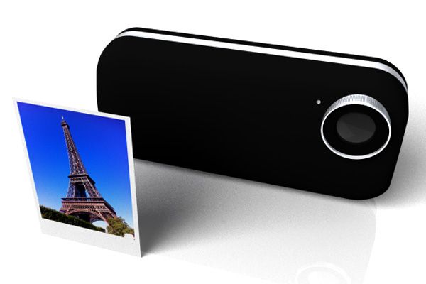 iPhone case that prints out your pictures like a Polaroid by Mac Funamizu.