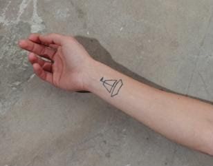 little boat tattoo