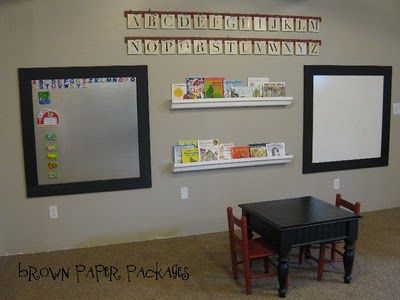 magnetic board & white board