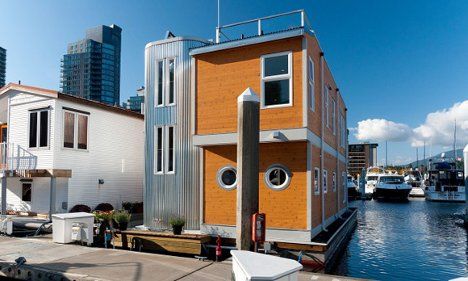 modern house boat