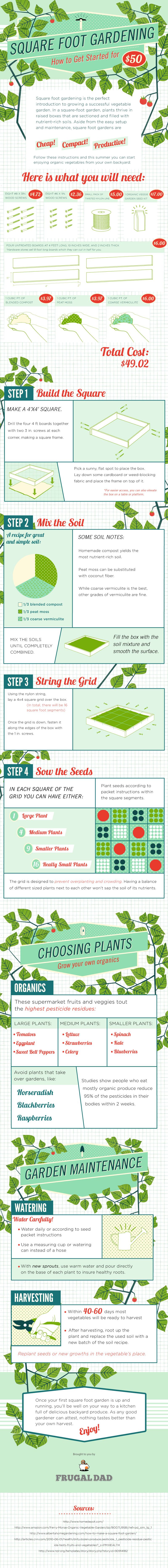 square foot gardening tips