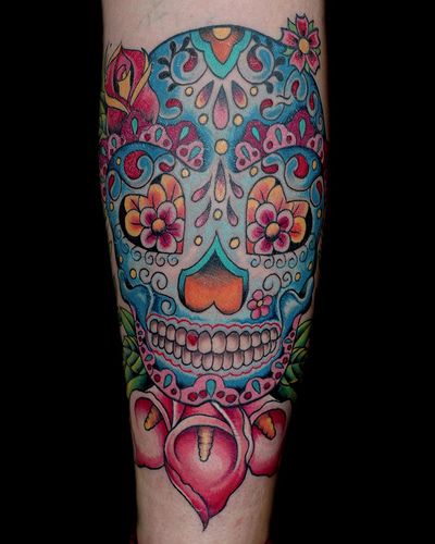 sugar skull tattoo