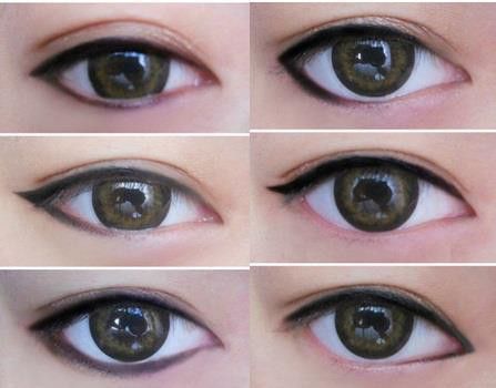 the way you apply eyeliner can really change the shape of your eyes
