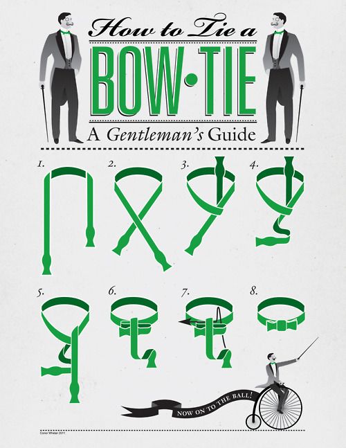 tie a bowtie, i want to know this for myself. very interesting
