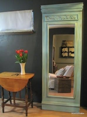 use an inexpensive mirror. attach it to a piece of painted plywood. add painted
