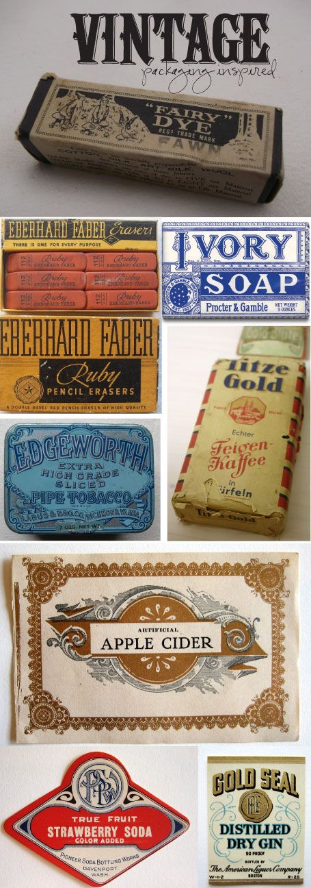 vintage packaging inspirations