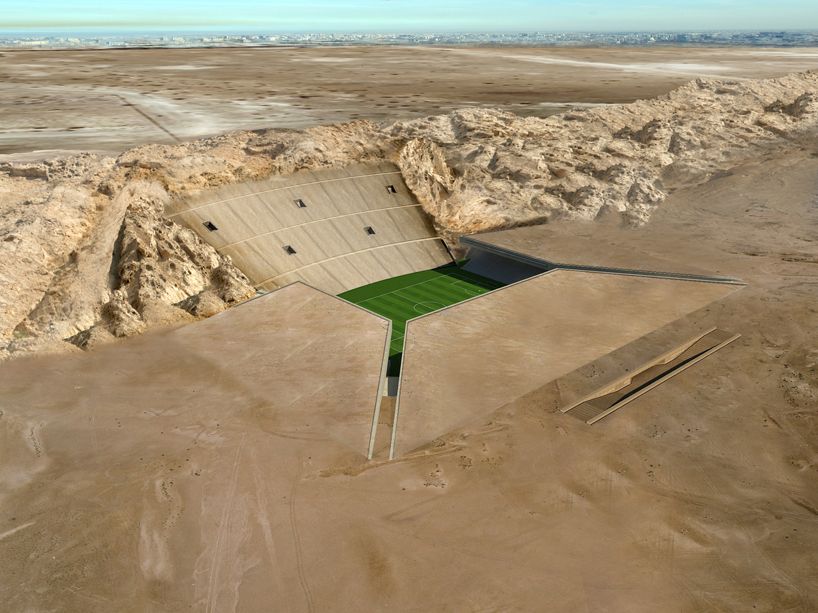 'the rock stadium' by MZ architects, al ain, UAE