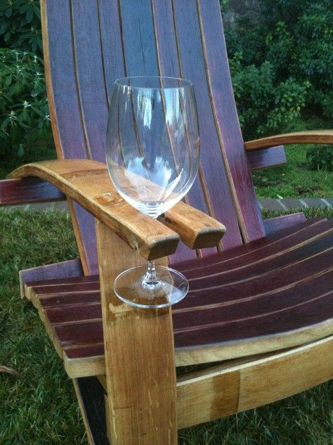 Adirondack Chair with Wine Holder. Uhhhh this is awesome! I know someone's m