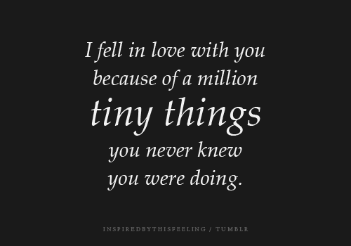 All the tiny things
