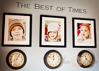 BEST iDEA EVER!!!! Stop the clock under each child's picture at the time the