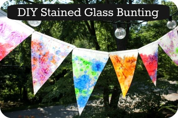 (Beautiful!) Stained Glass Bunting – The Artful Parent