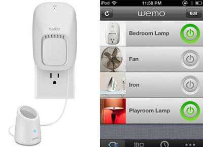 Belikin WeMo // System for turning home devices on and off from your iPhone or i
