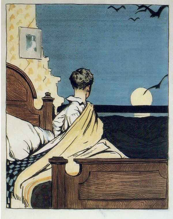 Boy & Moon, Edward Hopper