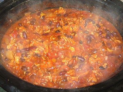 Buffalo Chicken Chili in the Slow Cooker