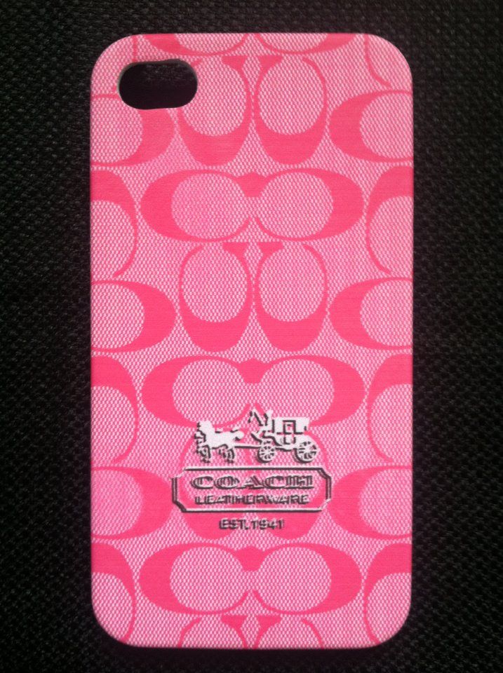 Coach Hot Pink iPhone 4 Hard Back Case!