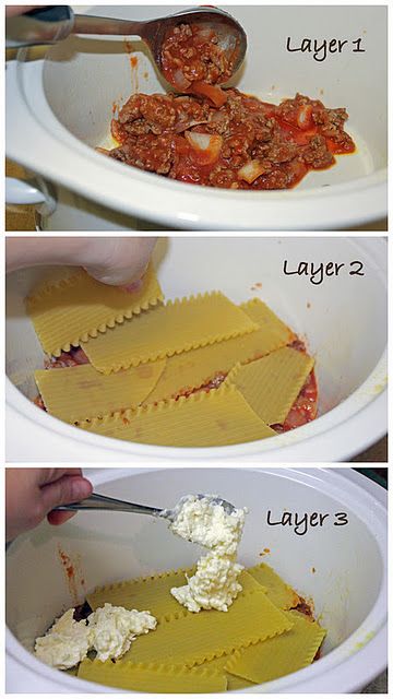 Crock pot lasagna….you don't even have to cook the noodles first!