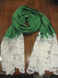 {DIY} lace scarf
