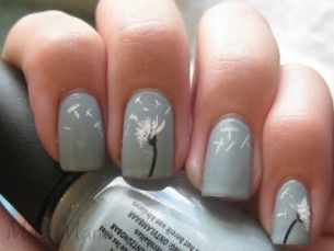 Dandelion finger nails